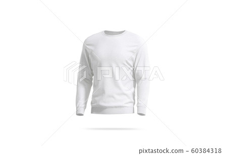 Blank white casual sweatshirt mockup, left side view 60384318