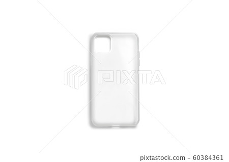 Blank transparent phone case mock up, top view Blank transparent phone case mock up, top view 60384361
