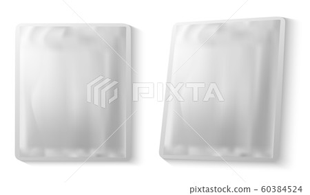 Foil packaging. Facial mask sachet plastic package 60384524