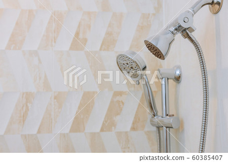 Detailed of a shower head with shower spray the Detailed of a shower head with shower spray the 60385407