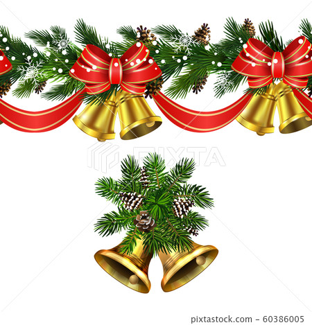 Vector Christmas Border decoration collection Vector Christmas Border decoration collection 60386005