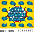 Set of speech balloons, comics thought bubble 60386364