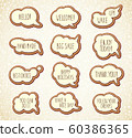 Set of speech balloons, comics thought bubble 60386365