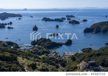 [長崎縣]九十九島的風景（石岳天文台） 60387135