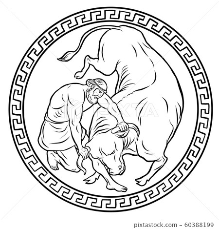 Cretan Bull. 12 Labours of Hercules Heracles Cretan Bull. 12 Labours of Hercules Heracles 60388199
