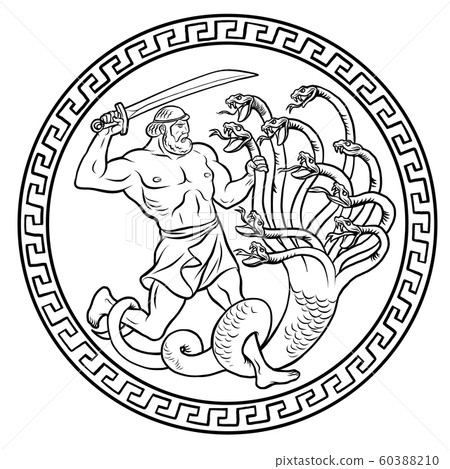 Lernaean Hydra. 12 Labours of Hercules Heracles Lernaean Hydra. 12 Labours of Hercules Heracles 60388210