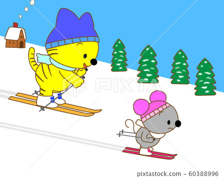 Animal skiing 60388996