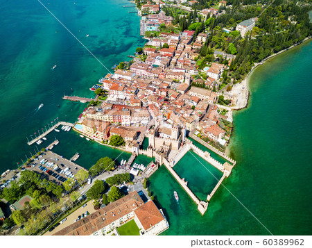 Scaligero Castle aerial view, Sirmione 60389962