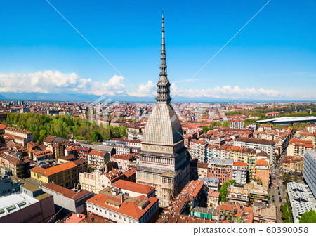 Turin aerial panoramic view, Italy 60390058
