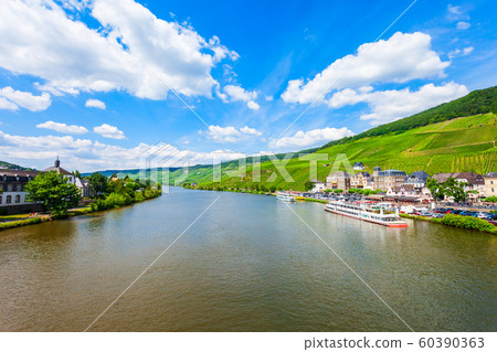 Bernkastel Kues aerial view, Germany. Bernkastel Kues aerial view, Germany. 60390363