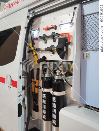 Equipment loaded on ambulance 60391691