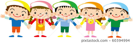 Children holding hands 60394994