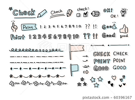 Hand-drawn illustration check - Stock Illustration [60396167] - PIXTA
