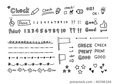 Hand-drawn illustration check 60396168