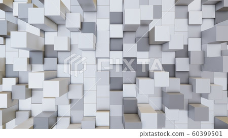 Abstract 3D illustration of colorful cubes background 60399501