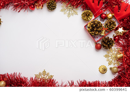 Merry Christmas,Red christmas decorations And the 60399641