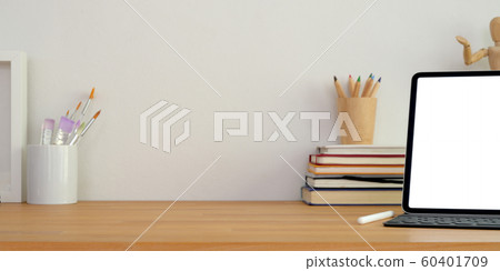 Close up view of comfortable office room with Close up view of comfortable office room with 60401709