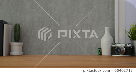 Cropped shot of modern workplace with copy space, 60401712