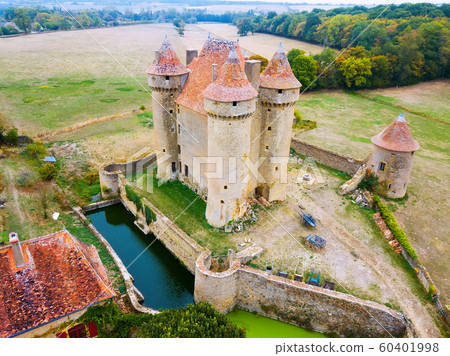 Aerial view of Chateau Sarzay Aerial view of Chateau Sarzay 60401998