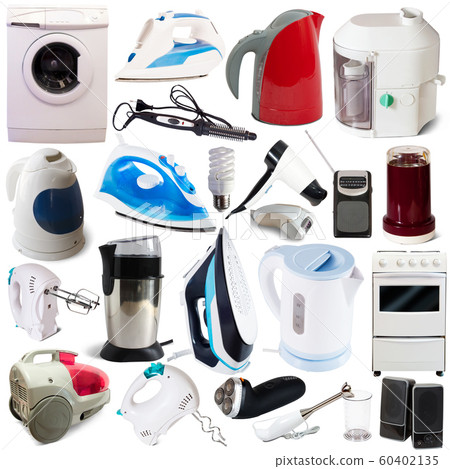 Collage of different home appliances Collage of different home appliances 60402135