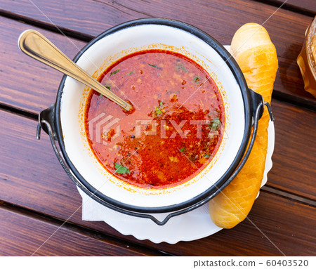 Bean soup with chili in Mexican style Bean soup with chili in Mexican style 60403520