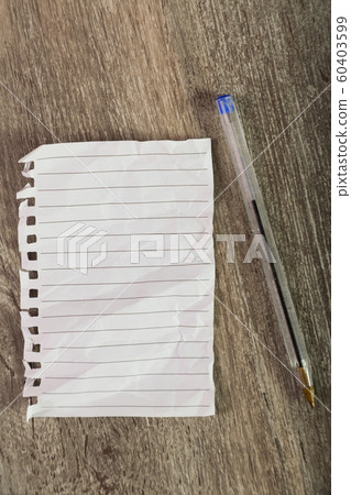 crumpled sheet notebook line crumpled sheet notebook line 60403599