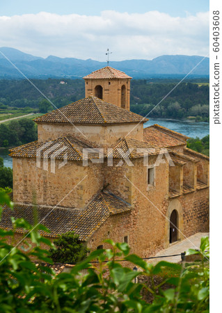 Old Spanish church standing on a hill Old Spanish church standing on a hill 60403608