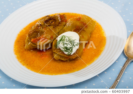 Stuffed cabbage leaves Stuffed cabbage leaves 60403997
