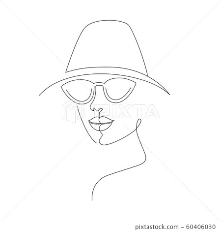 minimal woman face 60406030