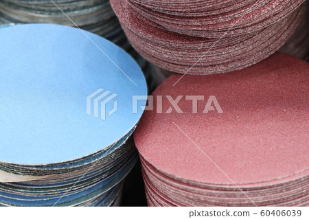 the Stack of sand paper disk ; the Stack of sand paper disk ; 60406039