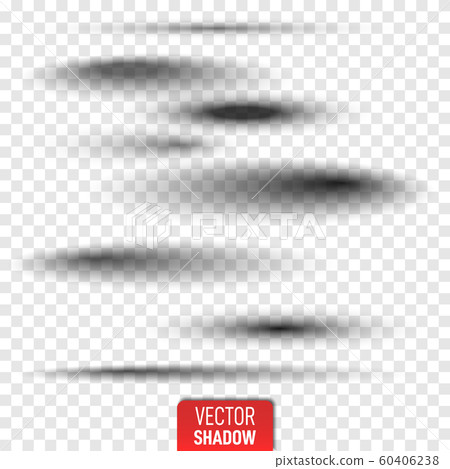 Set of transparent oval shadow Set of transparent oval shadow 60406238