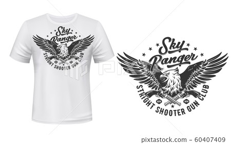 T-shirt print template, Eagle shooters club 60407409