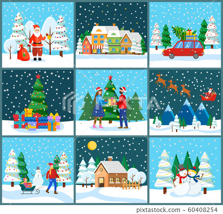 Christmas and New Year Winter Holidays Celebration Christmas and New Year Winter Holidays Celebration 60408254