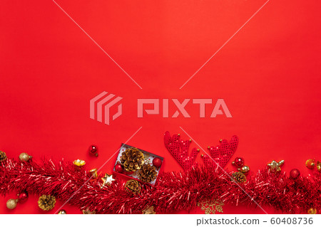Merry Christmas,Red christmas decorations And the Merry Christmas,Red christmas decorations And the 60408736