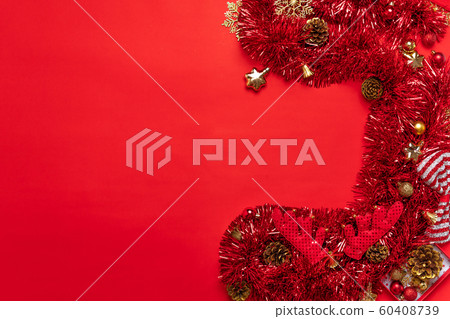 Merry Christmas,Red christmas decorations And the Merry Christmas,Red christmas decorations And the 60408739
