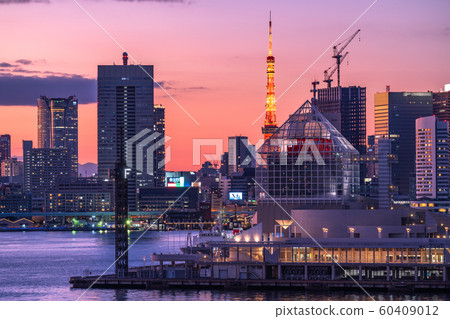"Tokyo" Tokyo Bay Area Night View / Twilight "Tokyo" Tokyo Bay Area Night View / Twilight 60409012