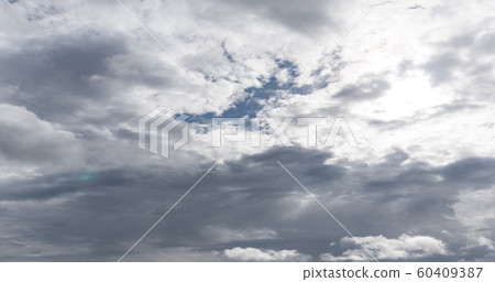 Time lapse of flying clouds nature background no 60409387