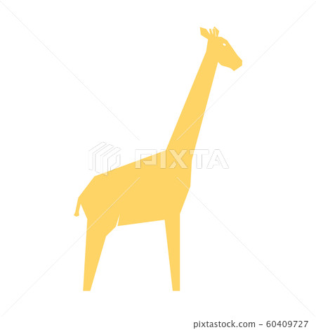Orange giraffe isolated on white 60409727
