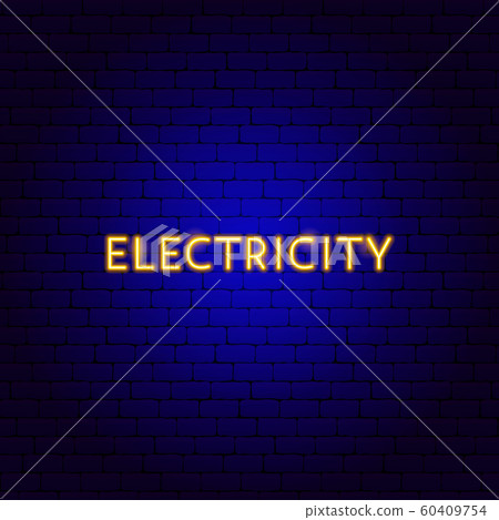 Electricity Neon Text 60409754
