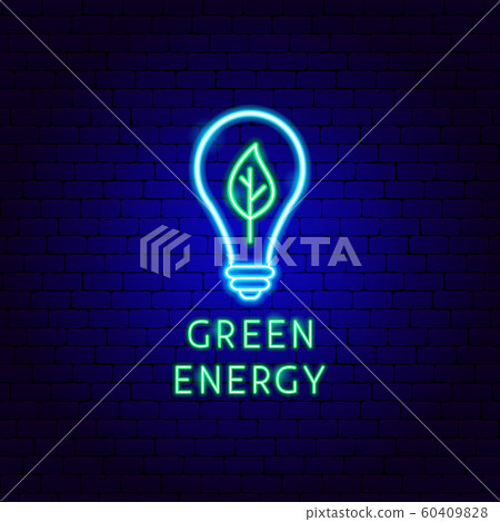 Green Energy Neon Label 60409828