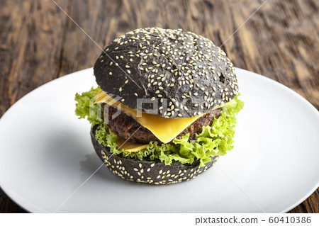 burger with sesame seeds burger with sesame seeds 60410386
