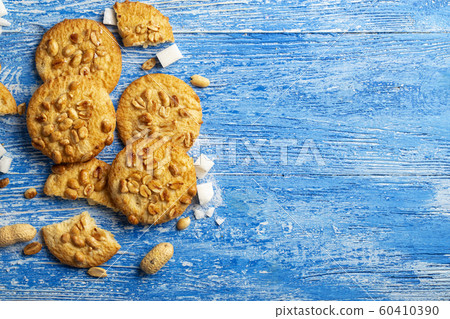 cookies with peanuts on the table cookies with peanuts on the table 60410390