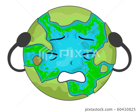 Earth Mascot Algae Illustration Earth Mascot Algae Illustration 60410825