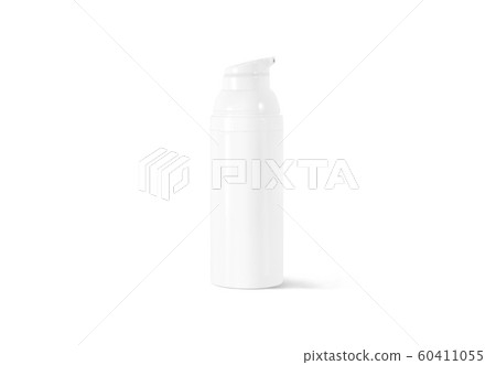Blank white cream bottle mock up, front view Blank white cream bottle mock up, front view 60411055
