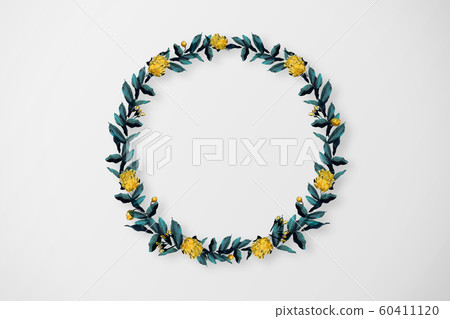 Beautiful floral botanical frame 60411120