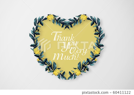 Beautiful floral botanical frame 60411122