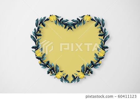 Beautiful floral botanical frame 60411123