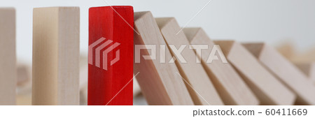 One red winner lottery wood block row 60411669