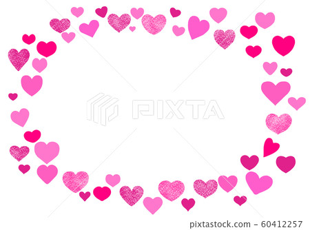 Heart frame (pink) - Stock Illustration [60412257] - PIXTA