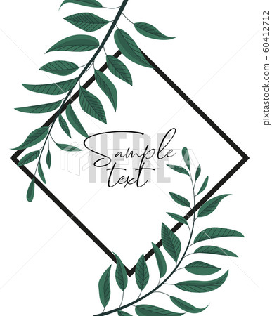 Floral greenery card design Floral greenery card design 60412712
